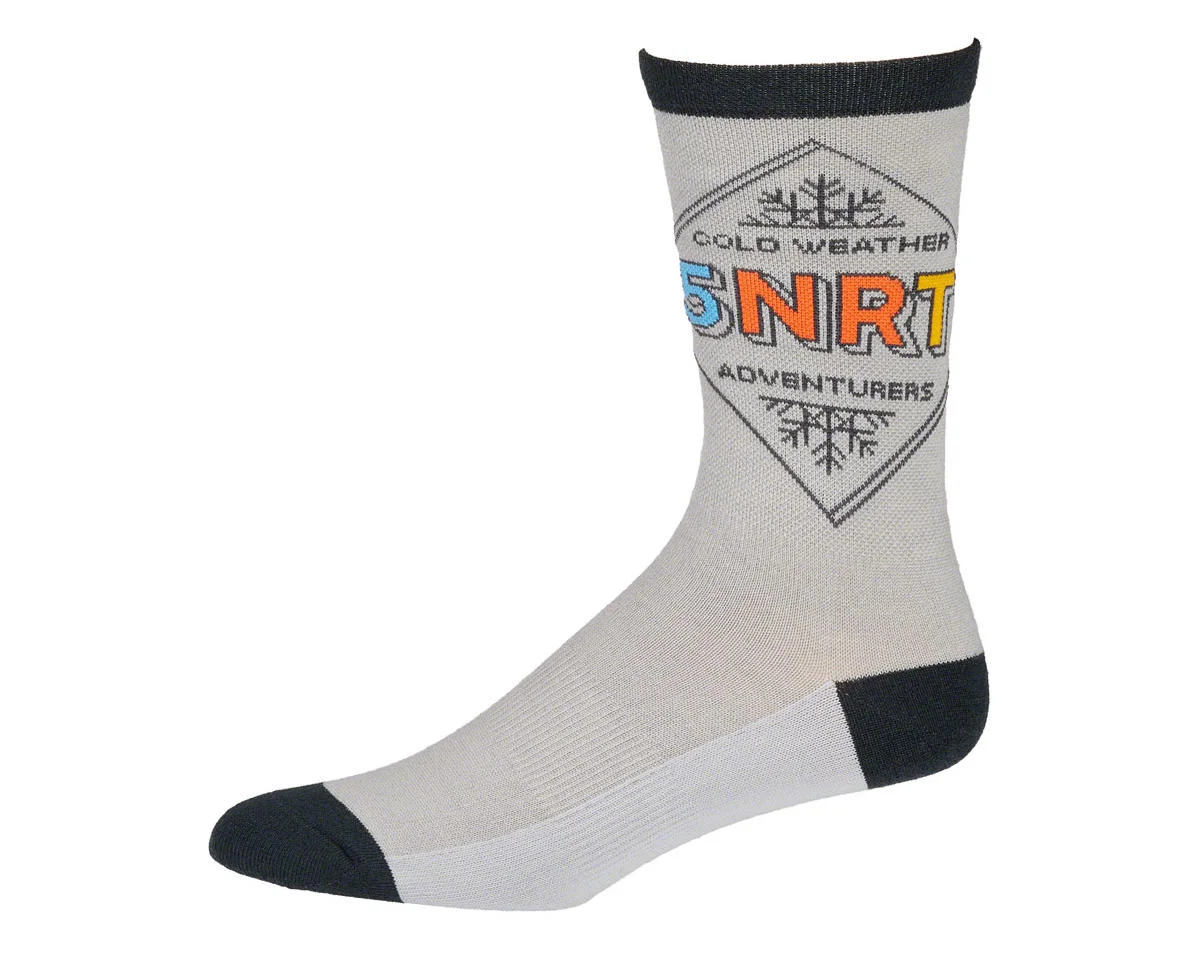 45NRTH Adventure Crew Lightweight Wool Sock (Grey/Dark Blue) (S)